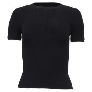 Alexander Wang Cutout Knitted Top in Black Viscose